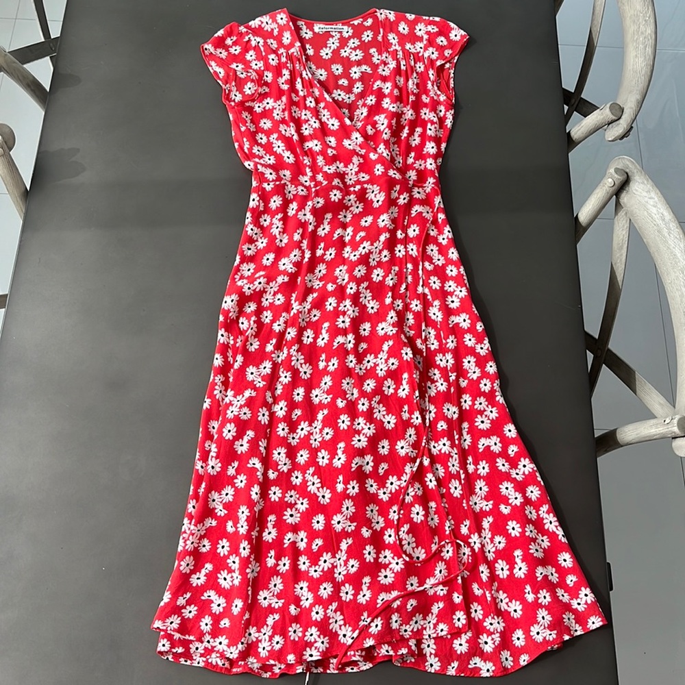 Reformation red flower dress
